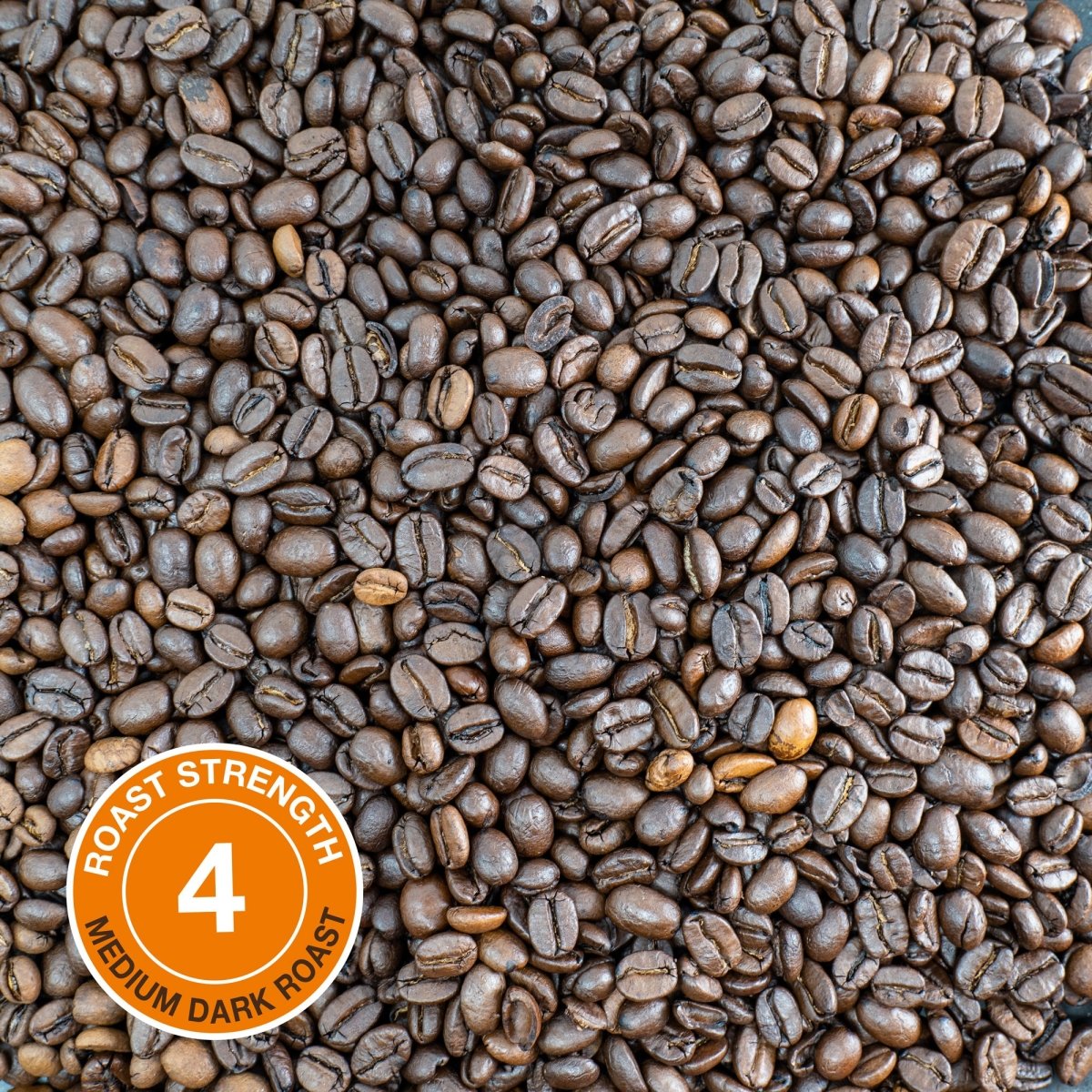 La Vida Espresso Coffee, Strength 4, Medium Dark Roast - Brown Bear Coffee